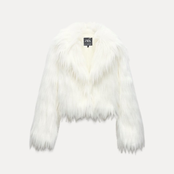 ZARA FAUX FUR JACKET BLOGGER FAV - Picture 11 of 12